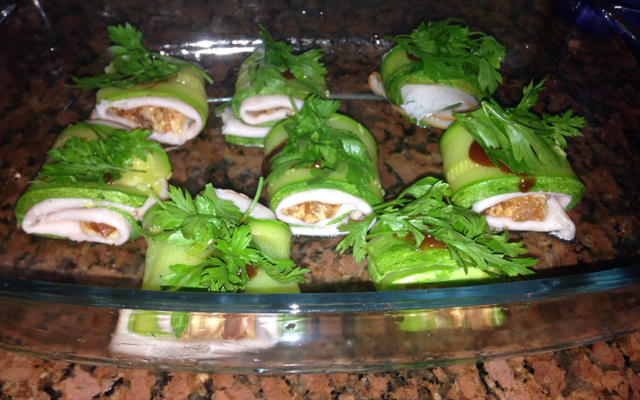 Enroladinho de abobrinha