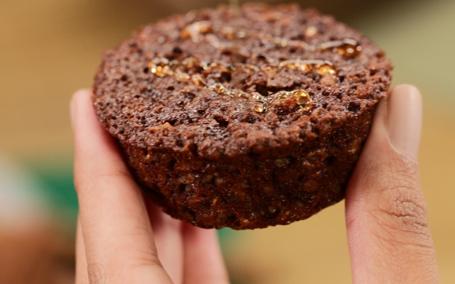 Bolinho funcional de banana e canela