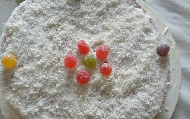 Bolo de coco recheio de coco