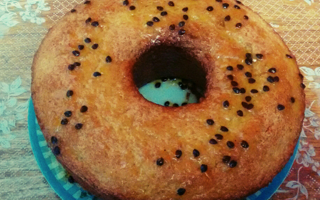 Bolo de maracujá de liquidificador