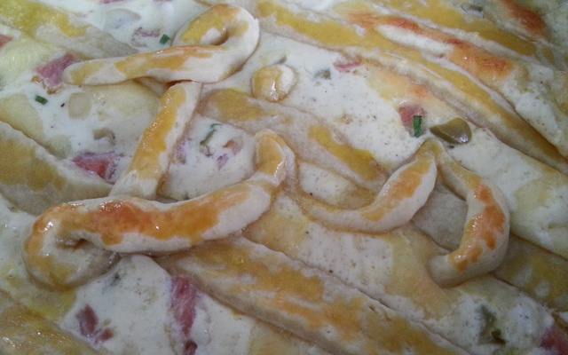 Torta de presunto e queijo da Lis