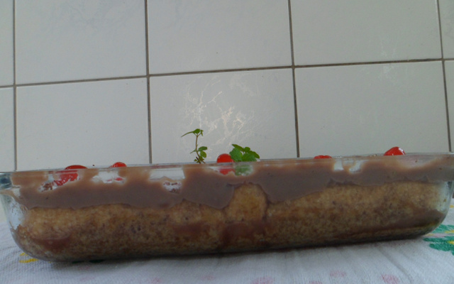 Pavê de biscoito champagne