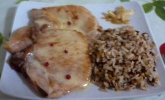 Bisteca ao molho de limão rosa