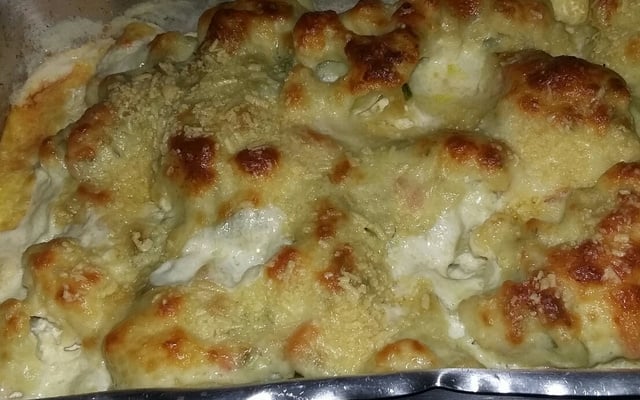 Couve-flor gratinada