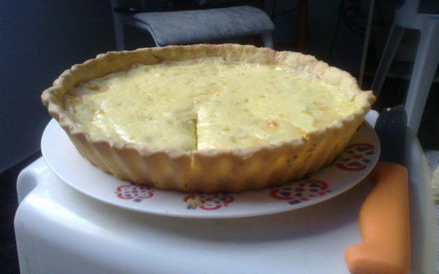 Quiche de abobrinha com creme