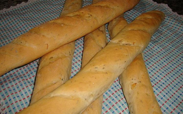 Baguete de Orégano, Azeite e Alho