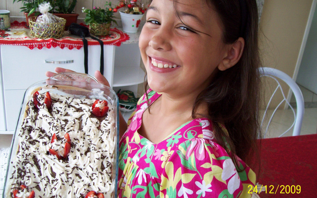 Bombom de morango no pirex