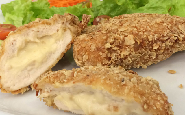 Frango à milanesa cremoso