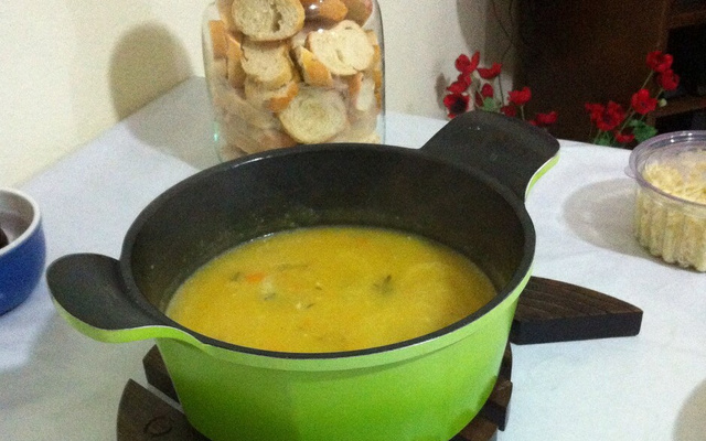 Sopa de batata salsa