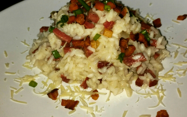 Risoto de linguiça