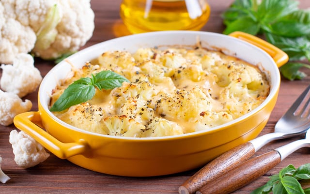 Couve-flor gratinada