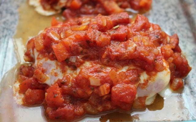 Filé de frango à parmegiana