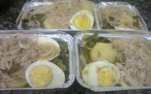 Salada de bacalhau do Junior