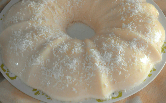 Pudim de maria-mole delicioso