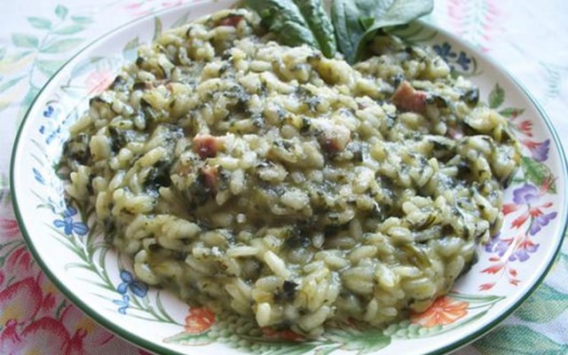 Risoto de espinafre