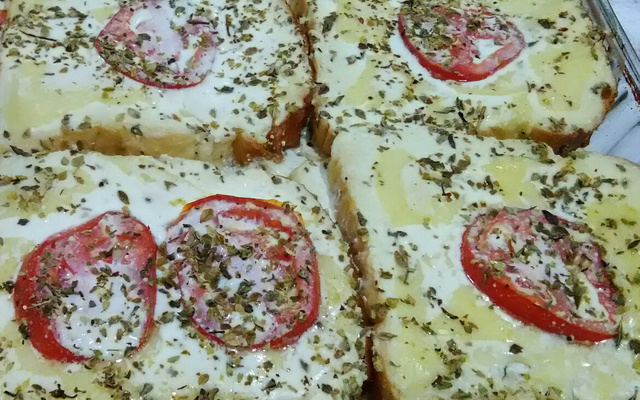 Lanche de pão de forma da Nane