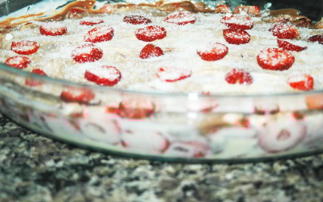 Torta sensação de morango