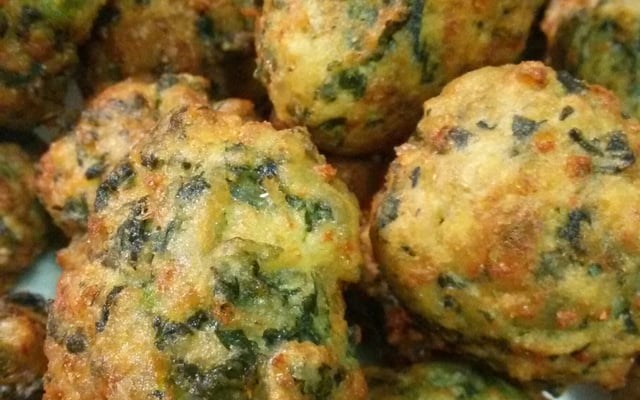 Bolinho de espinafre