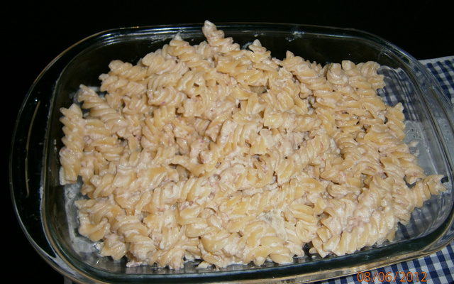 Macarrão ao molho de bacon