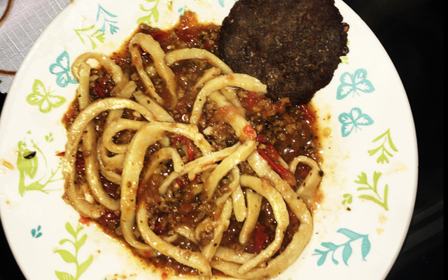 Massa de macarrão caseiro