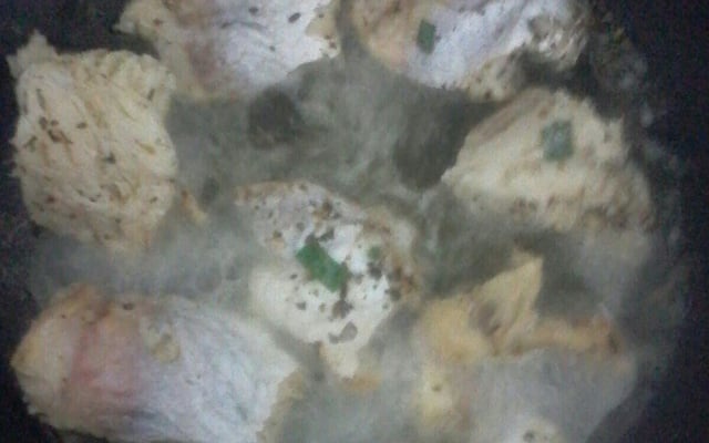 Pescada branca frita ao alho