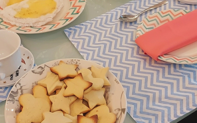 Biscoito amanteigado de baunilha