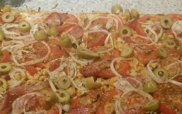 Pizza de pão de fôrma