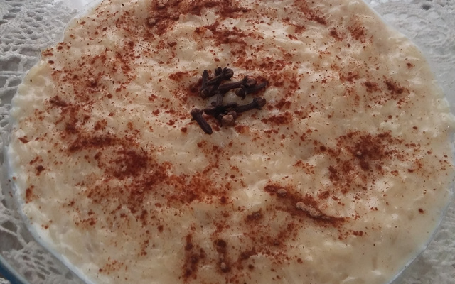Arroz doce caramelizado