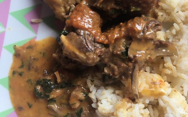 Tatu no leite de coco