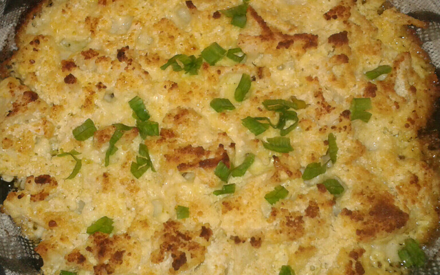 Couve-flor assada na maionese