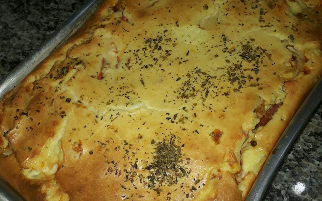 Torta de presunto e queijo