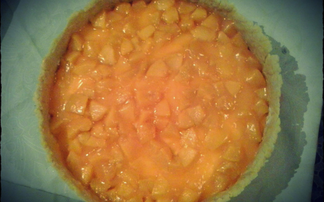 Torta gelada de pêssego da Bianca