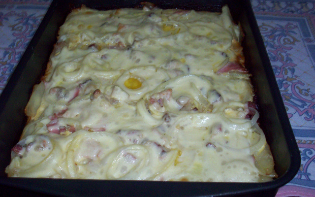 Batata a portuguesa gratinada