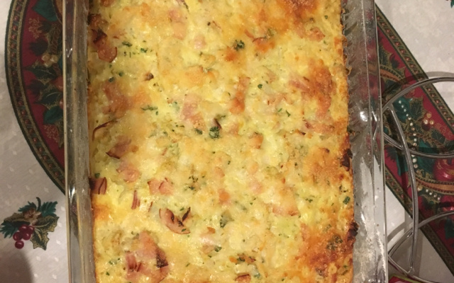 Bolo salgado de couve-flor