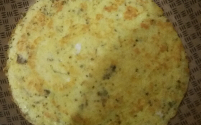 Panqueca de queijo parmesão