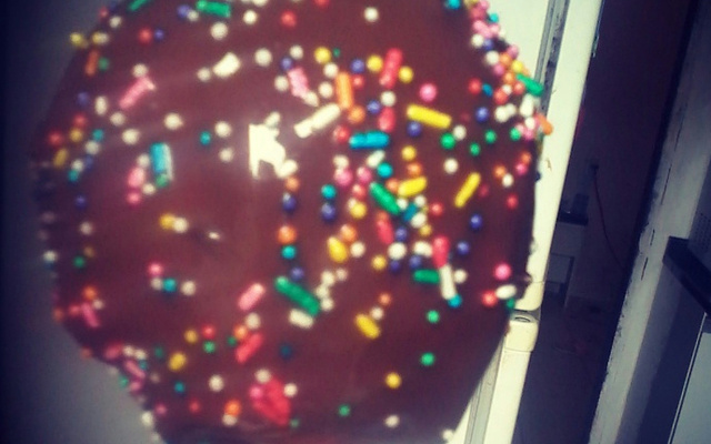 Maçã do amor de chocolate