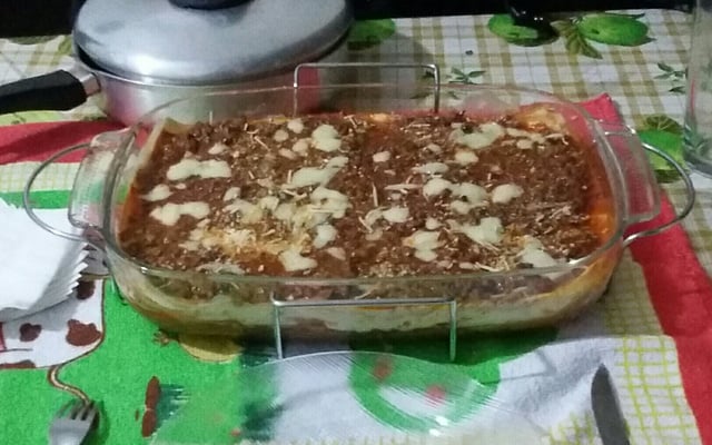 Lasanha à bolonhesa