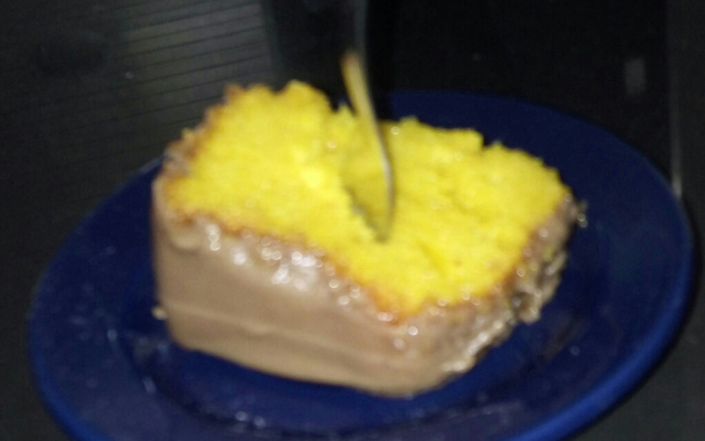 Bolo vulcão de cenoura e chocolate