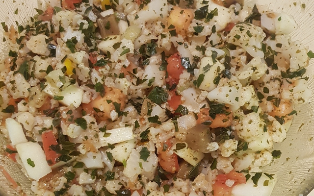 Salada de couve-flor