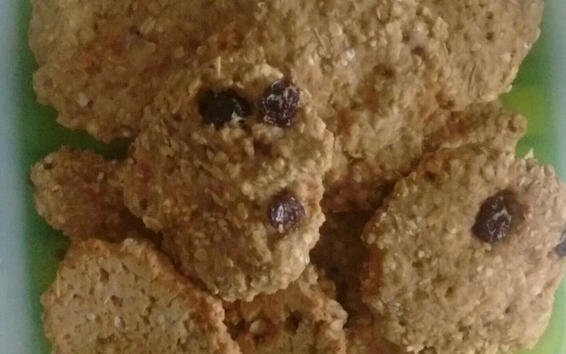 Biscoitos de aveia e banana