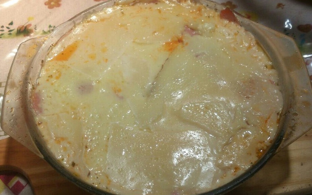 Macarrão talharim de forno