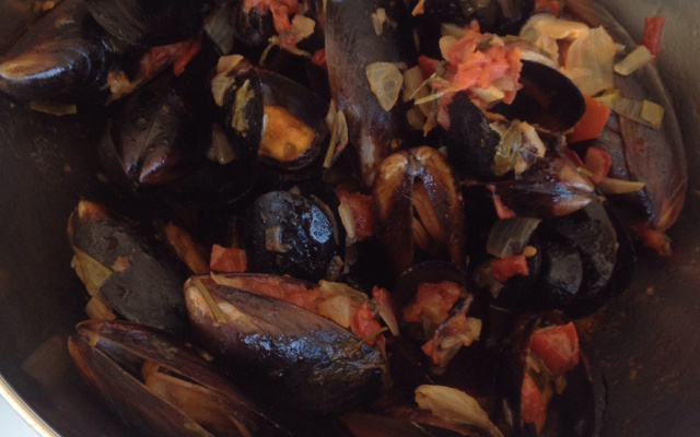 Caçarola de mexilhões