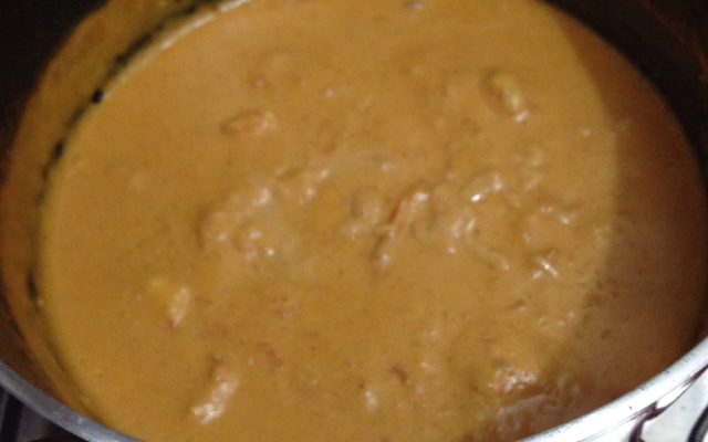 Estrogonofe de camarão