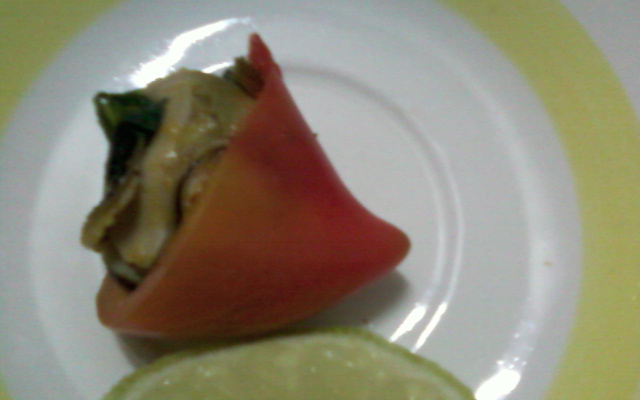 Mexilhão no pimentão