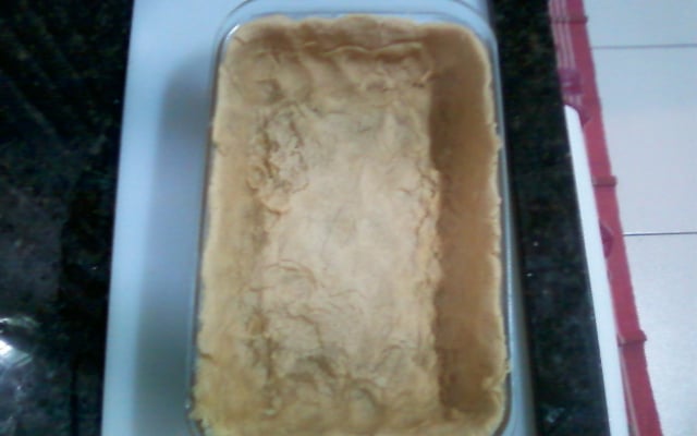 Quiche de alho poró com bacon