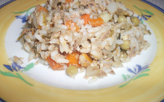 Risoto de atum light