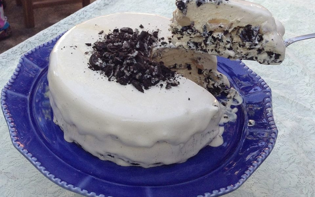 Cheesecake de doce de leite com negresco