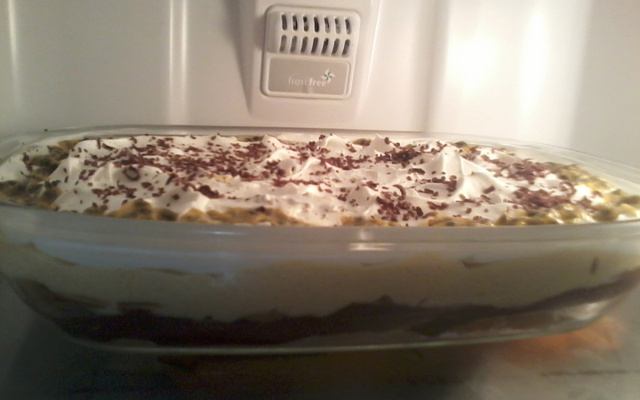 Pavê de chocolate e maracujá