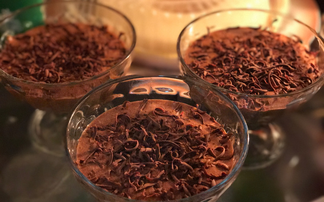 Mousse de chocolate aerado