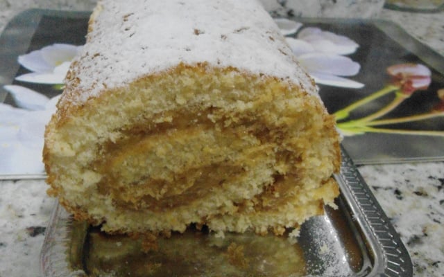 Rocambole de doce de leite